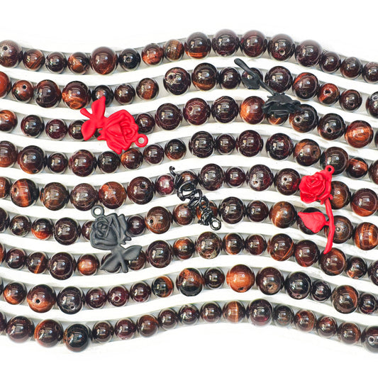 L1209]Crystal Black Rose